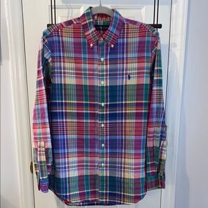 Ralph Lauren men’s sz. M, plaid button down, EUC